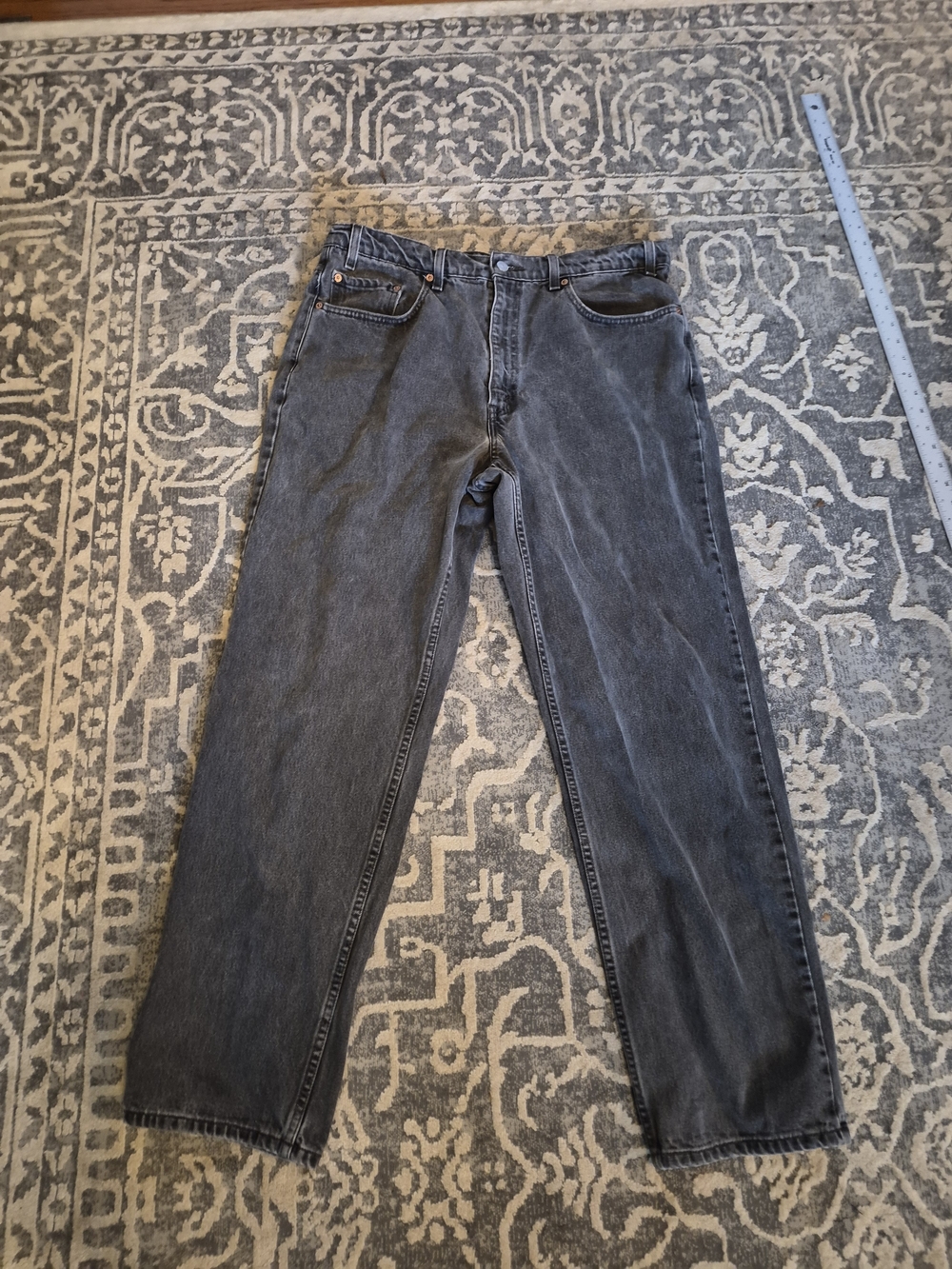 Vintage Faded Black 550 Levis Jeans W35 X L 30